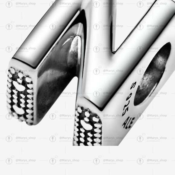 Pandora Letter N Alphabet Charm - Picture 3 of 6